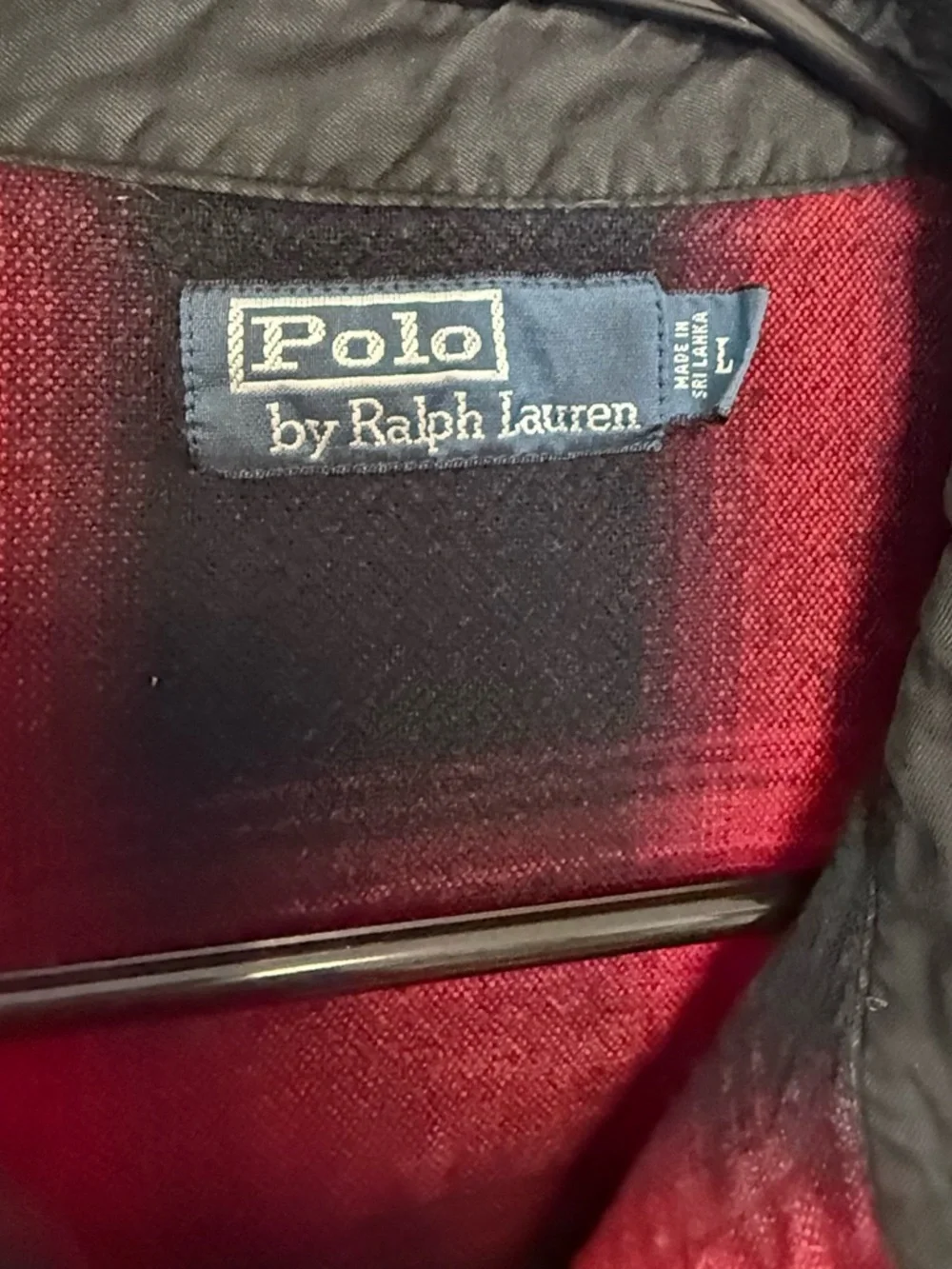 Rare Vintage Polo Ralph Lauren Shadow Plaid Western Flannel Shirt - Size L